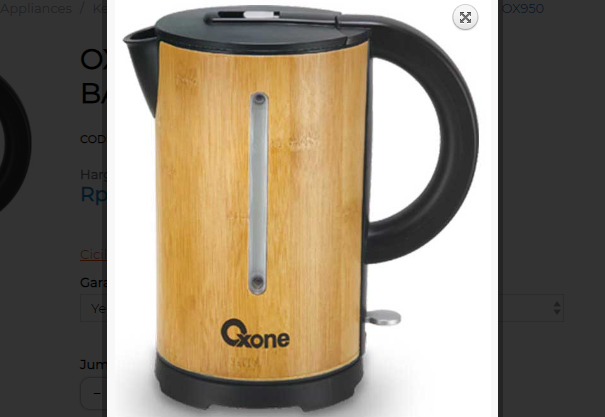 OXONE ELECTRIC KETTLE BAMBOO OX950