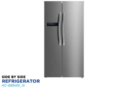 MIDEA KULKAS SIDE BY SIDE REFRIGERATOR HC-689WE_N