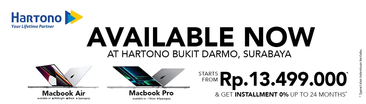 Available Now: MacBook Pro & Macbook Air di Hartono Bukit Darmo