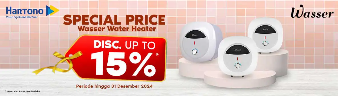 Wasser Water Heater Desember Special Price