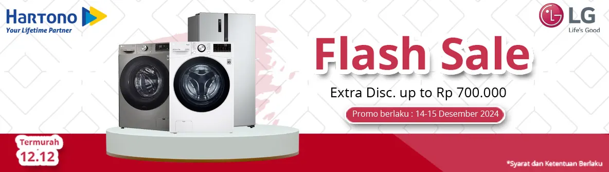 LG Kulkas & Mesin Cuci Flash Sale