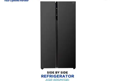 AQUA KULKAS SIDE BY SIDE REFRIGERATOR AQR-605IM(GB)