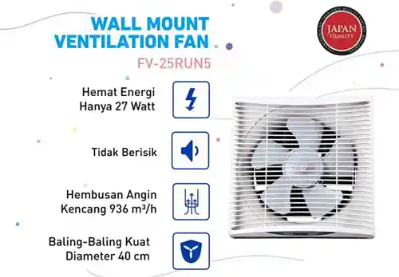 PANASONIC EXHAUST FAN FV25RUN5W