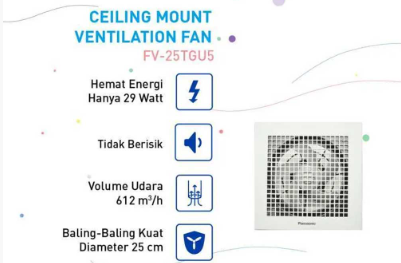 PANASONIC EXHAUST FAN FV25TGU5W