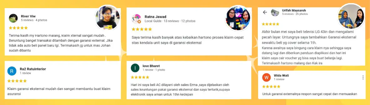 Apa Kata Sahabat Setia Belanja elektronok di hartono Aman tambah garansi eksternal-3