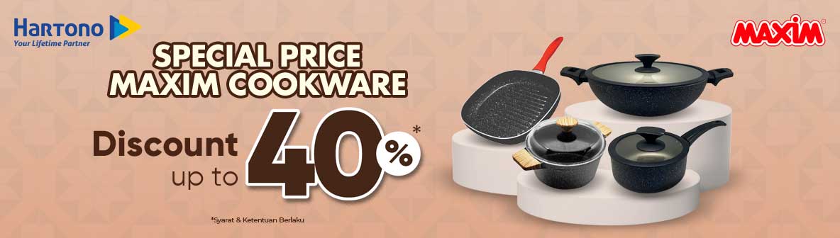 Maxim cookware special price discount up to 40%