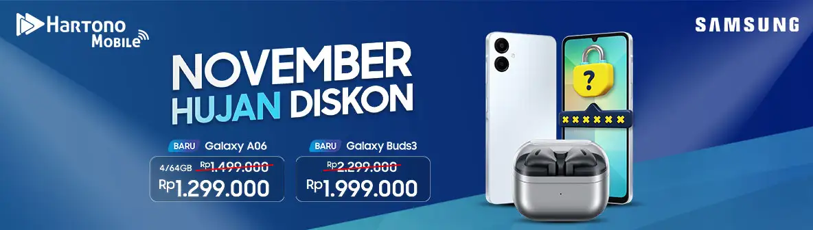 Samsung Galaxy A06 dan Buds3 Spesial Diskon Hartono Mobile