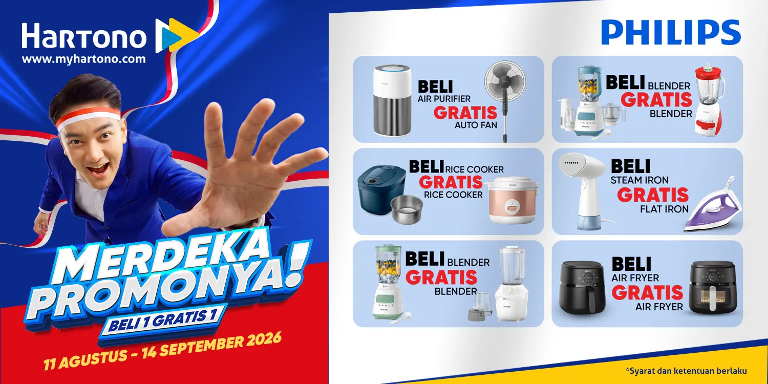 philips merdeka promonya! beli 1 gratis 1