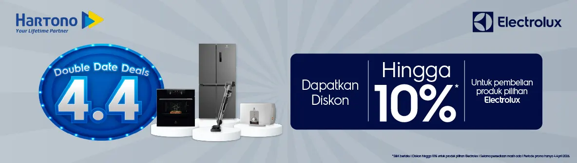 Electrolux 4.4 Diskon hingga 10%