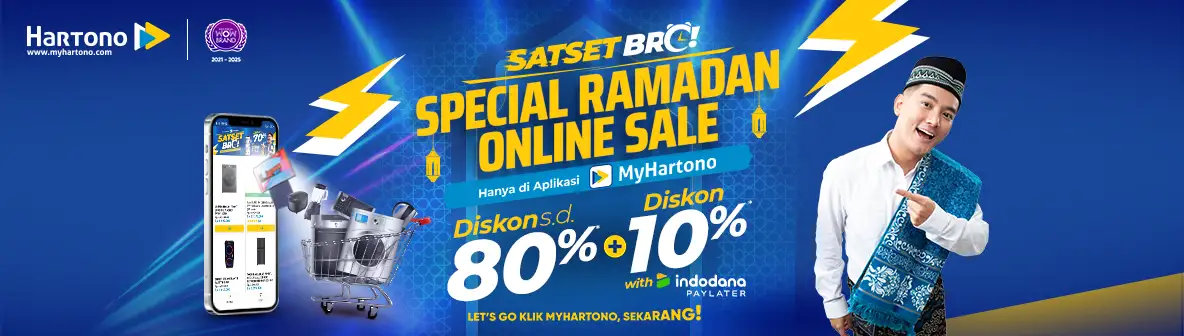Sat Sat BRO Belanja elektronik online di myhartono diskon s.d 80%