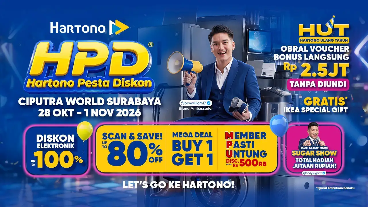 Hartono Pesta Diskon 2026 Ciputra World Surabaya