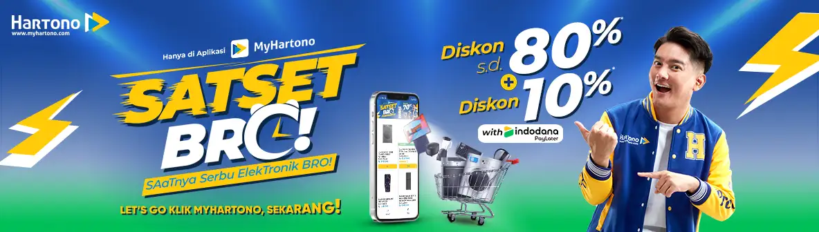 Sat Sat BRO Belanja elektronik online di myhartono diskon s.d 80%