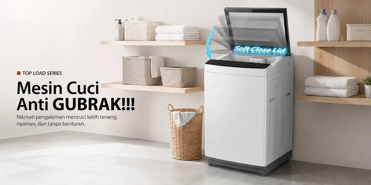 Toshiba mesin cuci Anti Gubrak
