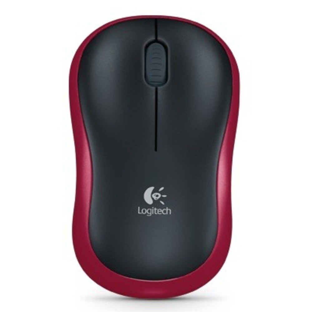 LOGITECH - WIRELESS MOUSE M185 RED