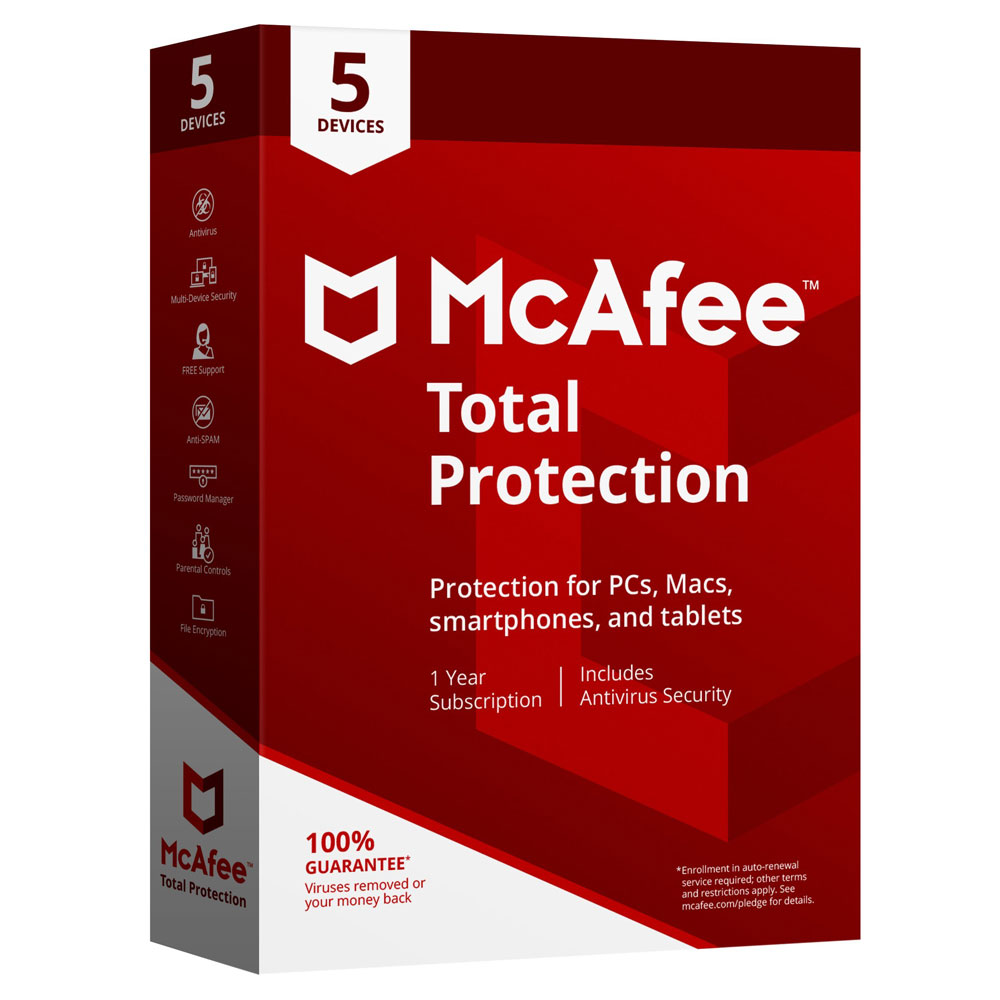 MCAFEE TOTAL PROTECTION 5D MCAFEE5D960080196
