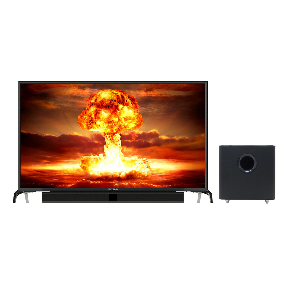 POLYTRON - 43" CINEMAX SOUNDBAR LED TV PLD43B1550/W