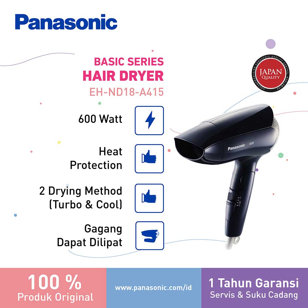 PANASONIC PENGERING RAMBUT HAIR DRYER EHND18A415
