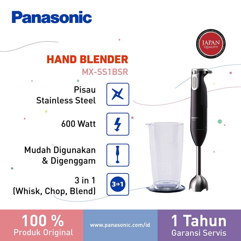 PANASONIC BLENDER TANGAN HAND BLENDER MX-SS1BSR