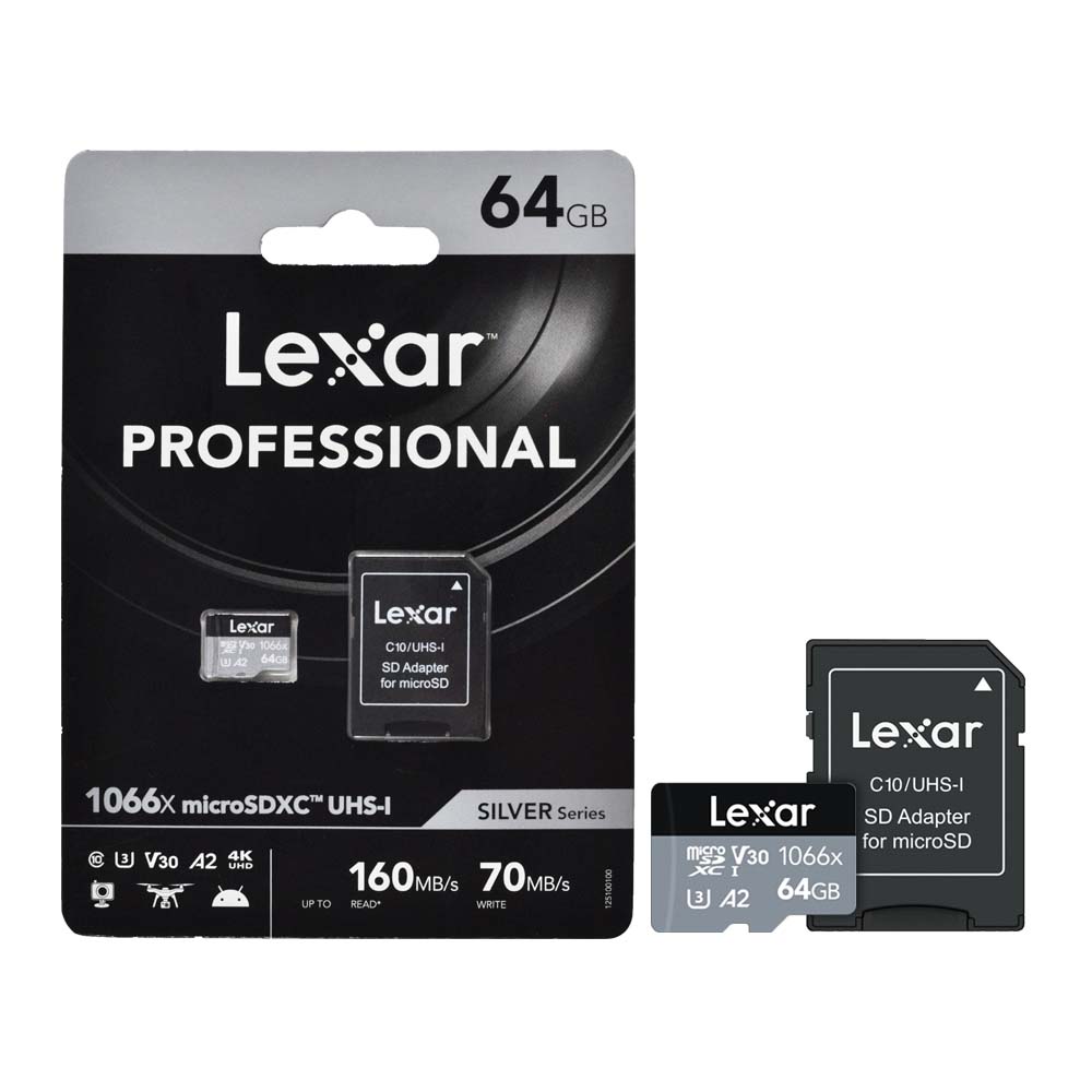 LEXAR MICROSD CARD PROFESSIONAL 64GB LMS1066064G-BNANG