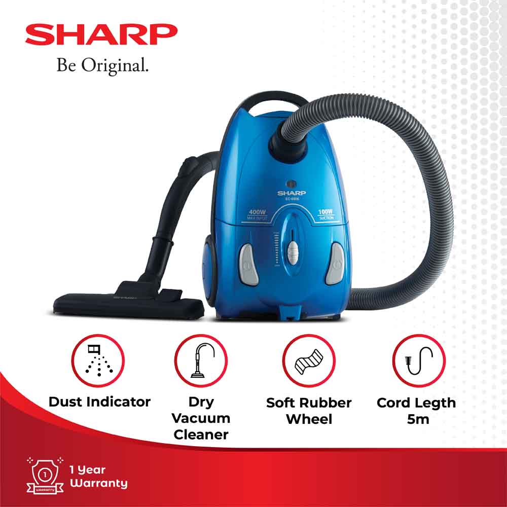 Sharp Bagged Canister Vacuum Cleaner EC-8305-B