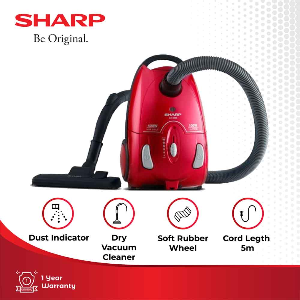 SHARP BAGGED CANISTER VACUUM CLEANER EC-8305-P