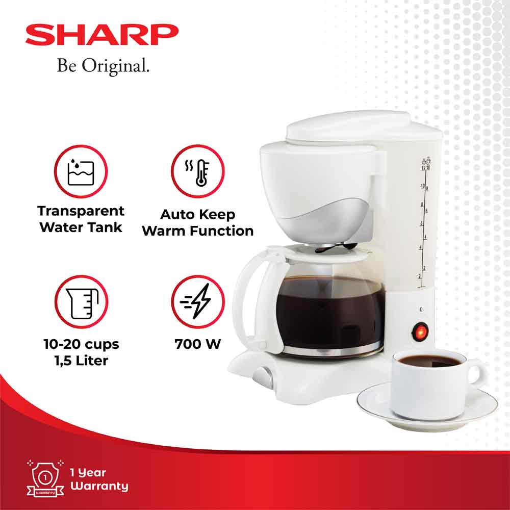 SHARP DRIP COFFEE MAKER HM80L(W)
