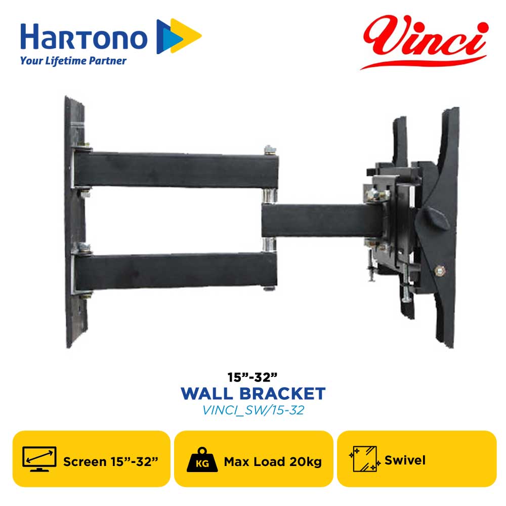 VINCI BRACKET TV DINDING WALL BRACKET 15"-32" LCD/LED VINCI_SW/15-32