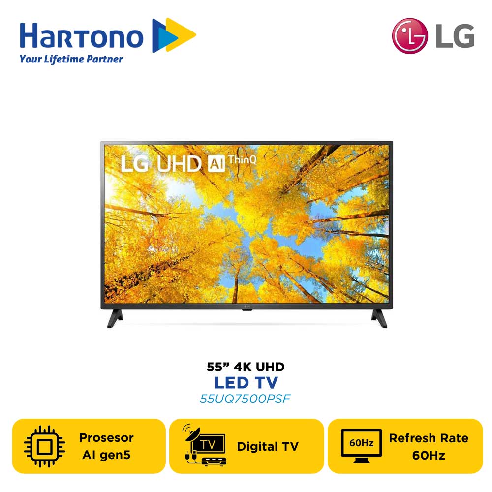 LG 55 Inch 4K UHD SMART LED TV 55UQ7500PSF