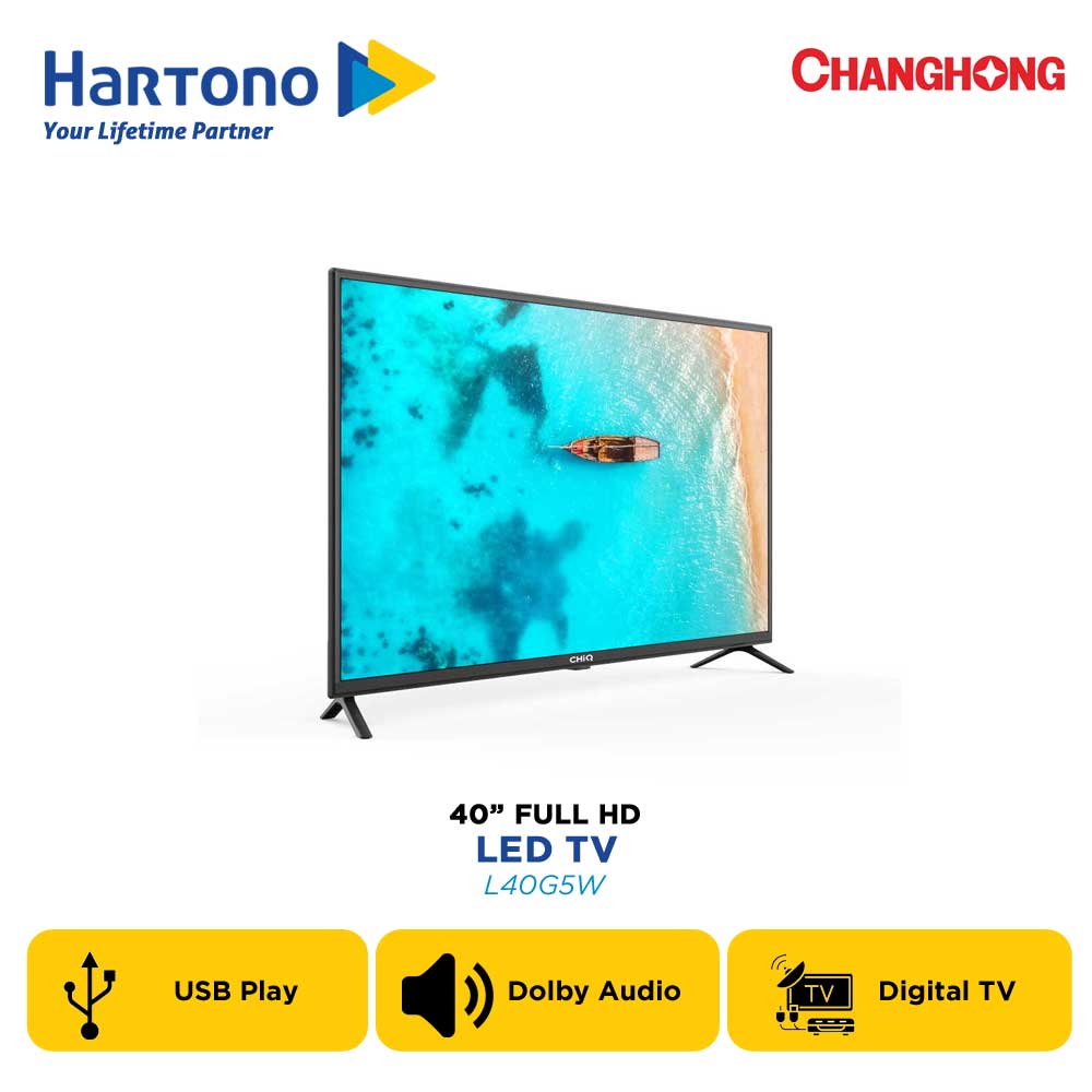 CHANGHONG 40" Android LED TV Full HD dengan Dolby Audio L40G5W