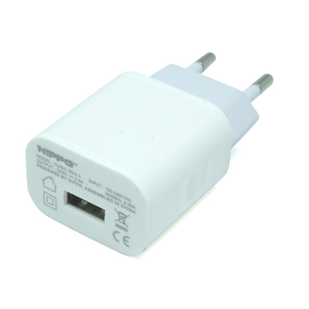 HIPPO ADAPTOR WALL CHARGER ADAPTER-CUBIC2_WH-[HM]