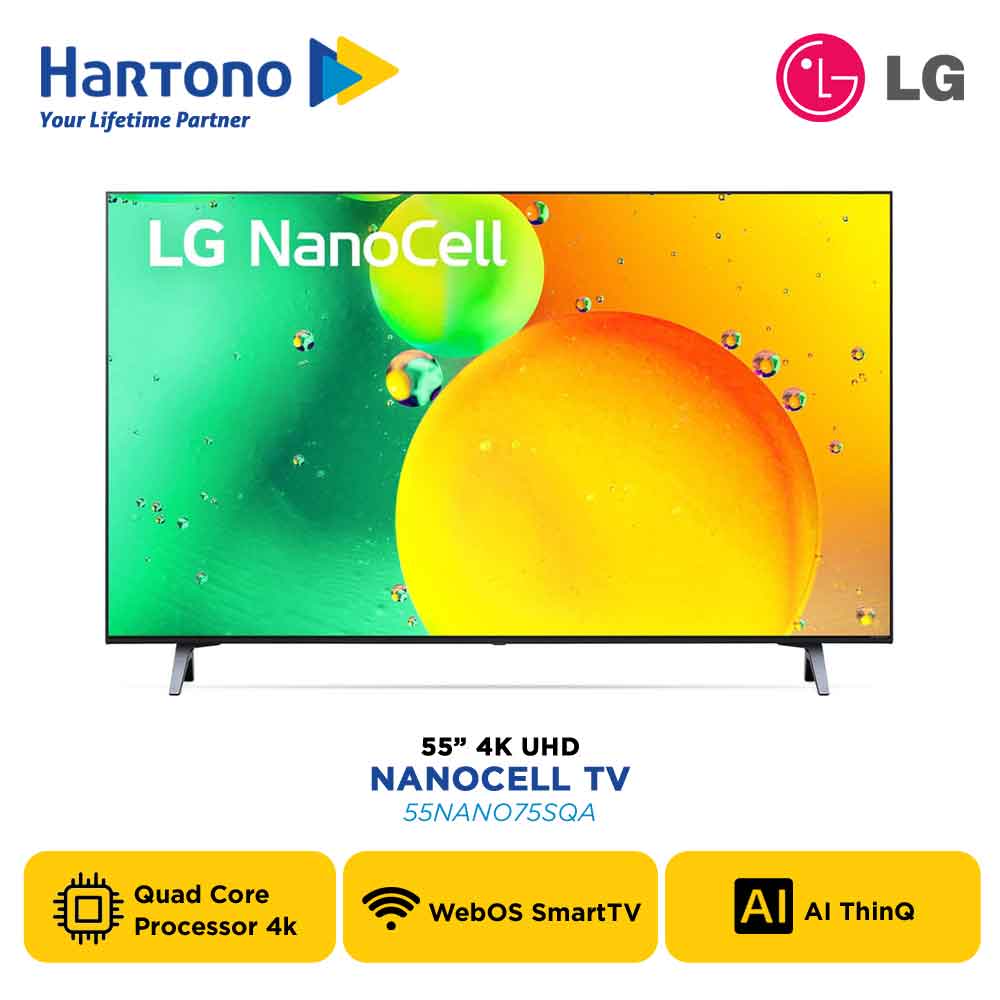 LG 55" SMART LED TV 55NANO75SQA
