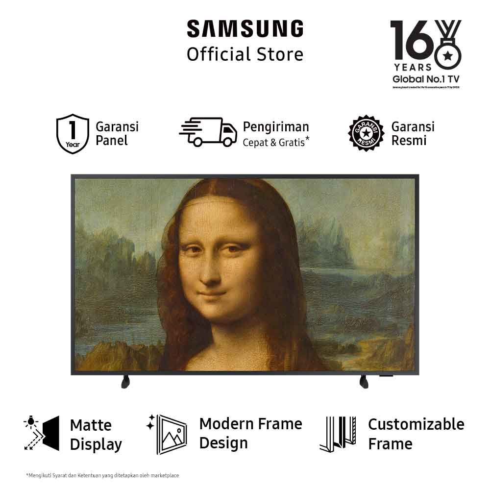 Samsung Lifestyle SMART TV The Frame 65 inch LS03B QLED 4K QA65LS03BAKXXD