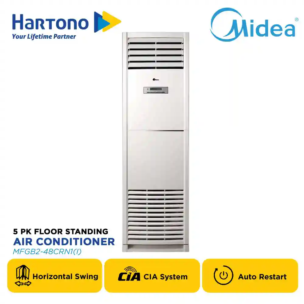 MIDEA 5 PK AC STANDING FLOOR STANDING AIR CONDITIONER MFGB2-48CRN1(I)