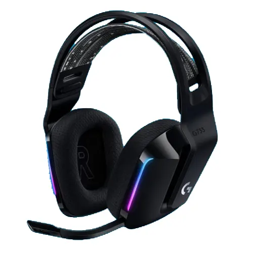 LOGITECH WIRELESS GAMING HEADSET ULTRA LIGHTWEIGHT G733 BLACK