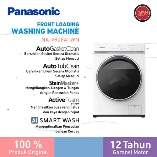 PANASONIC MESIN CUCI FRONT LOADING WASHER NAV90FA1WNE