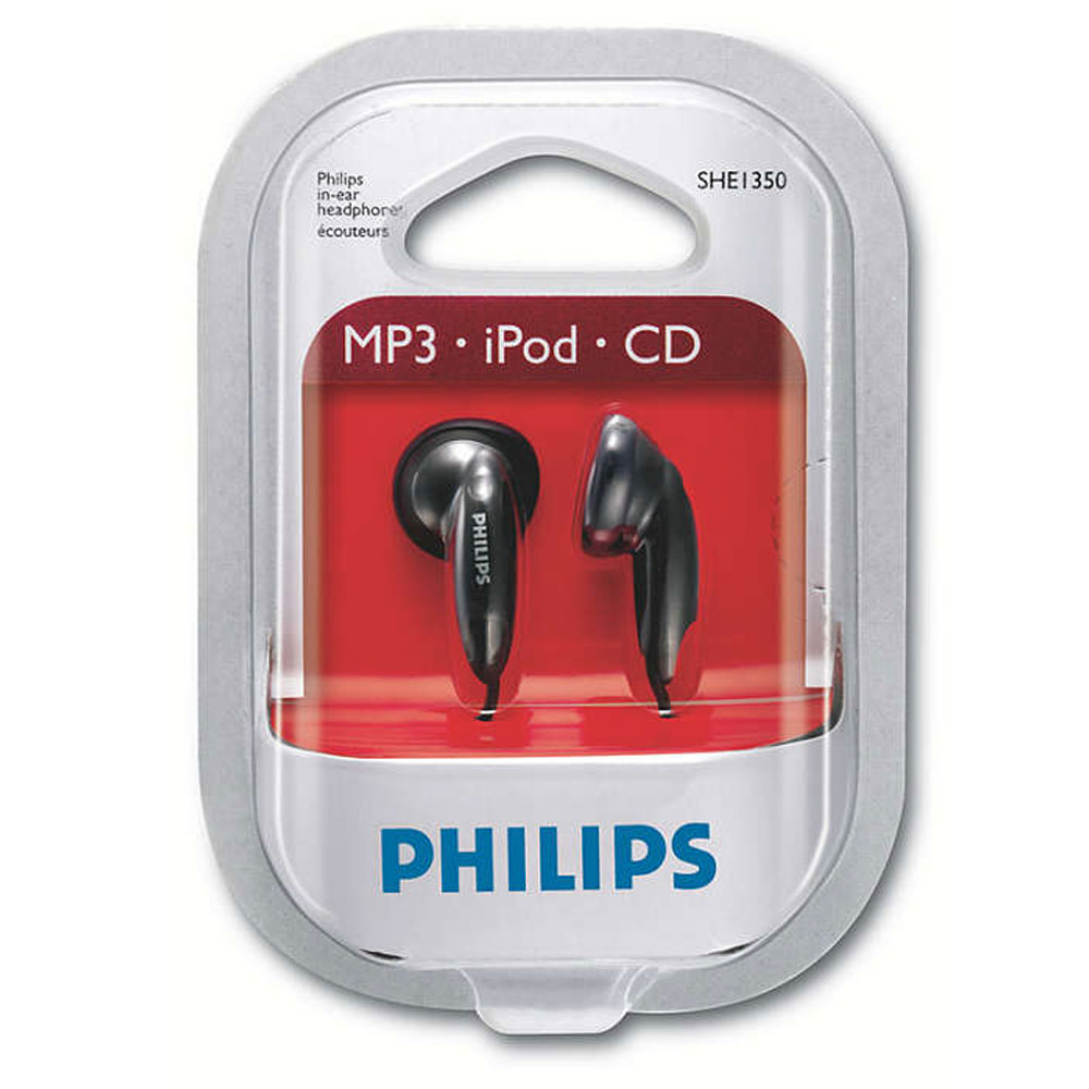 PHILIPS PERSONAL EARPHONE SHE 1350 BLACK SHE1350_BK