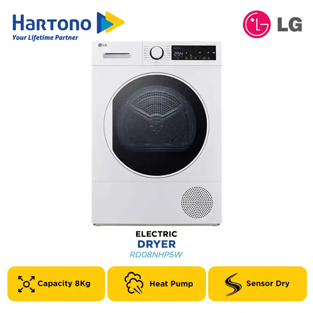 LG DRYER PENGERING ELECTRIC DRYER RD08NHP5W