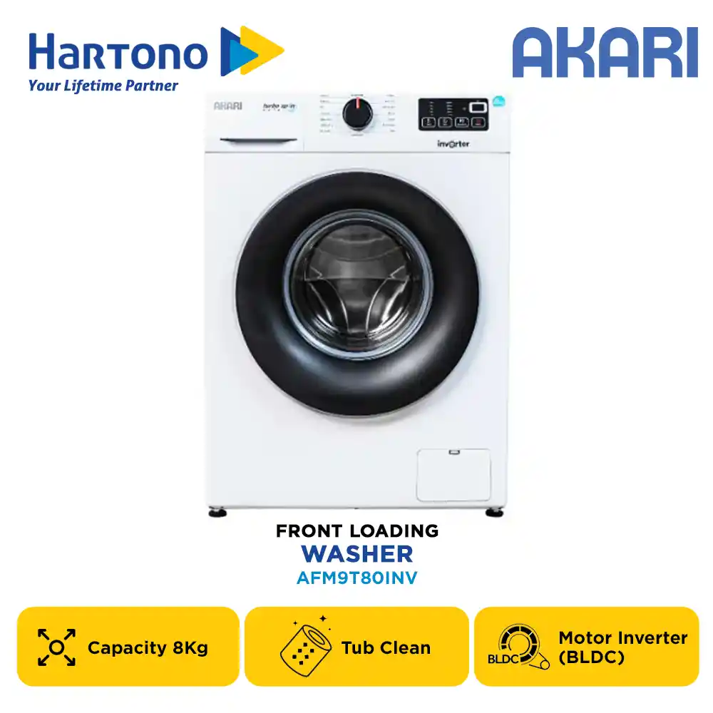 AKARI MESIN CUCI FRONT LOADING WASHER AFM9T80INV