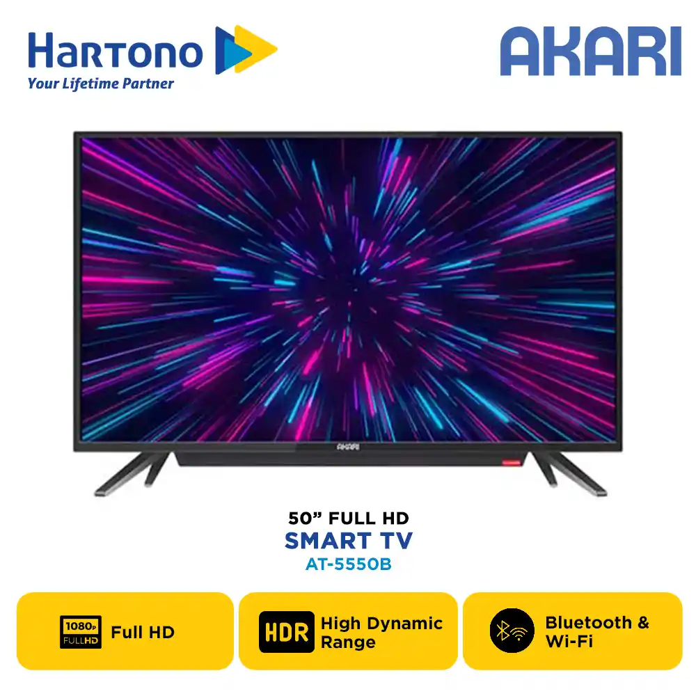 AKARI 50 Inch FULL HD ANDROID SMART TV AT-5550B
