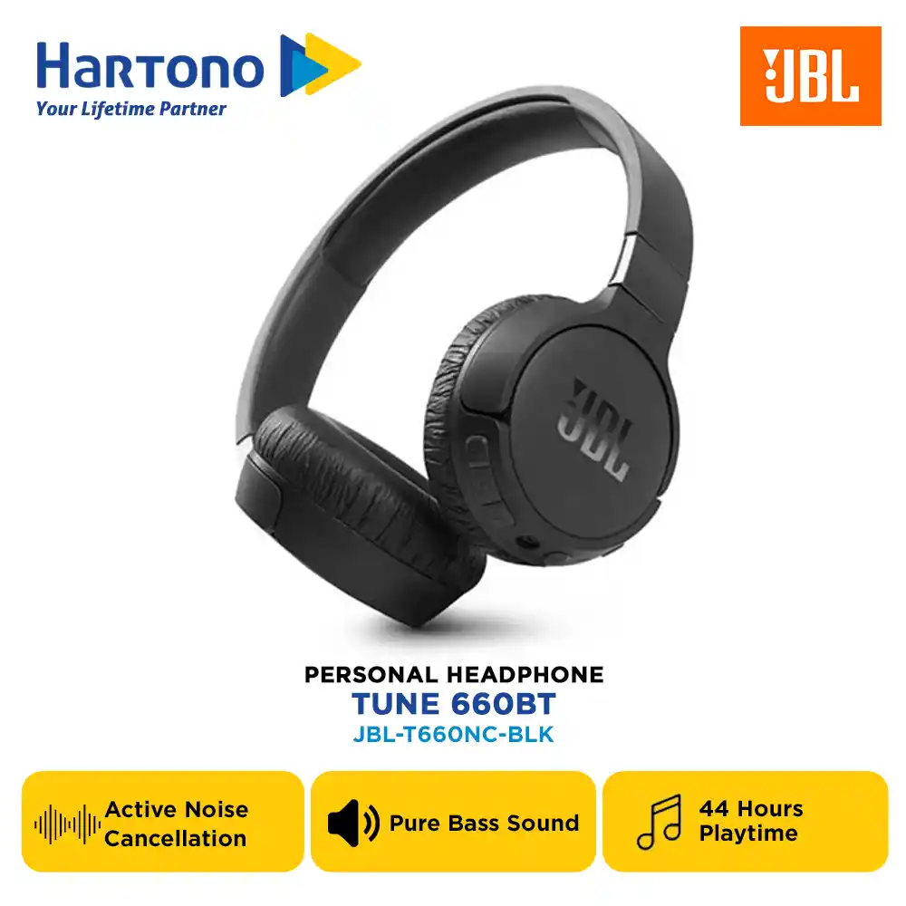 JBL PERSONAL HEADPHONE TUNE 660BT BLACK
