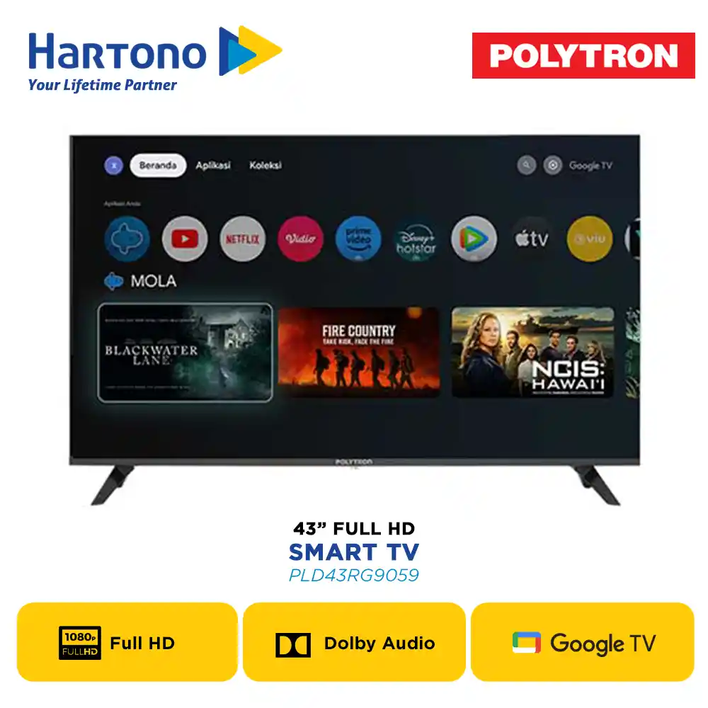 POLYTRON 43 inch SMART CINEMAX GOOGLE TV PLD43RG9059