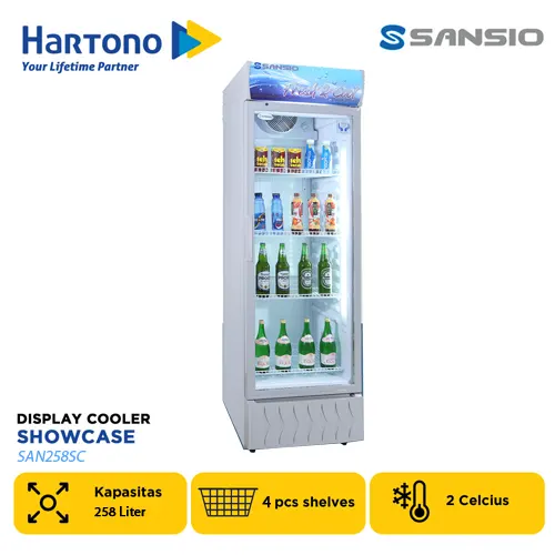 SANSIO SHOWCASE DISPLAY COOLER SAN258SC