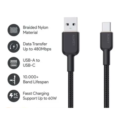 AUKEY KABEL DATA/DATA CABLE USB A TO C CB-NAC2 SERIES