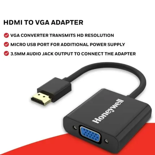HONEYWELL KABEL CONVERTER HDMI TO VGA HONEYWELL01/ADP/BL