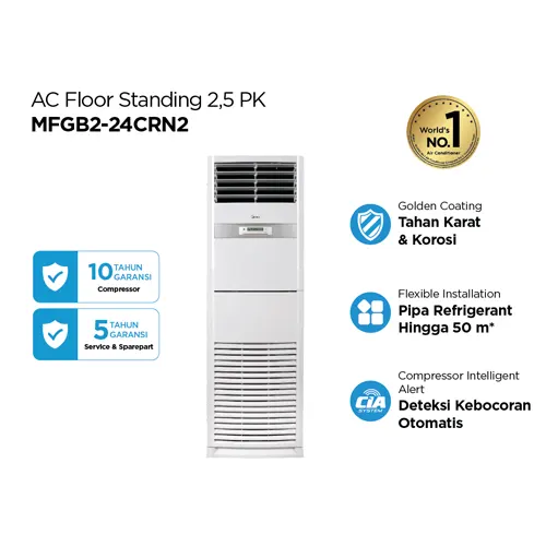 MIDEA 2.5 PK AC STANDING FLOOR STANDING AIR CONDITIONER MFGB2-24CRN2
