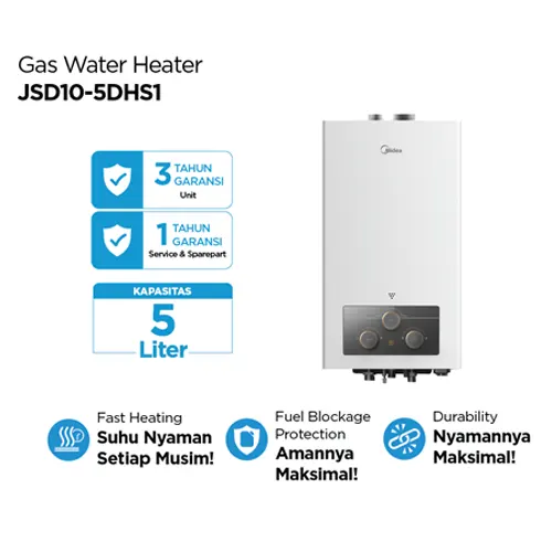 MIDEA PEMANAS AIR GAS WATER HEATER JSD10-5DHS1