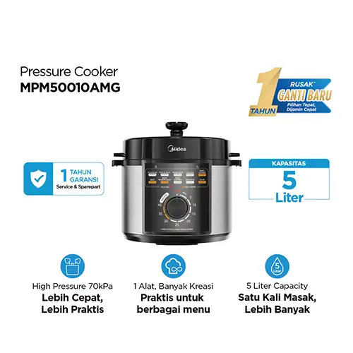 MIDEA PRESTO PRESSURE COOKER MPM50010AMG
