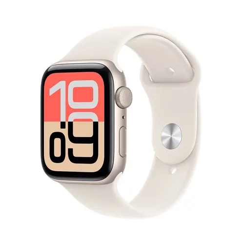 Apple Smart Watch SE 3 44mm Starlight Aluminium Case With Starlight Sport Band - S/M MEHG4ID/A_G