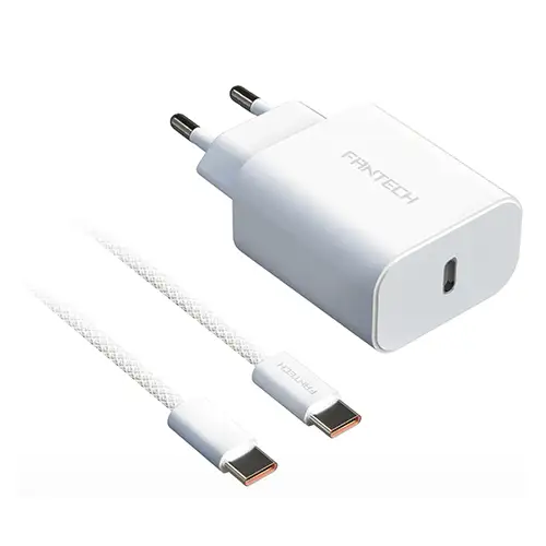 FANTECH ADAPTOR TYPE C 20W WITH TYPE C CABLE 1M PK202CC