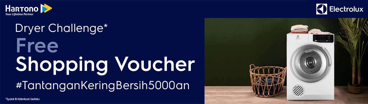 Electrolux Dryer Free Voucher Belanja 500rb